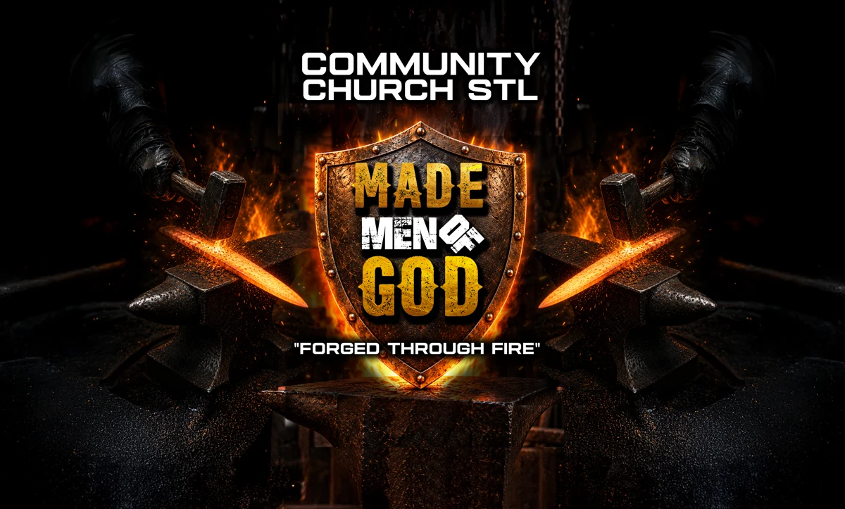 M.A.D.E. Men of God — Forged Through Fire conference artwork